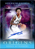 Keyonte George RC 2023-24 Panini Origins Turquoise Rookie Auto SP 8/15