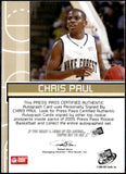 Chris Paul RC 2005 Press Pass Power Pick Rookie Auto