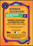 Jackson Chourio RC 2024 Bowman Chrome Ascensions Rookie On Card Auto SP 142/150