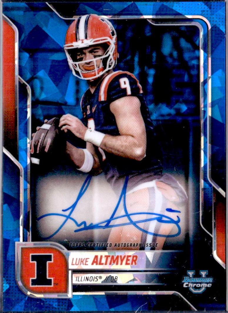 Luke Altmyer RC 2025 Bowman U Chrome Sapphire Rookie Auto-1