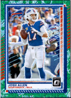 Josh Allen 2025 Donruss Optic Dragon Prizm SP 23/24-1
