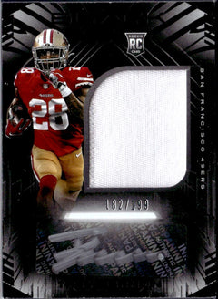 Trey Sermon 2021 Panini Black Rookie Patch Auto SP 182/199-1