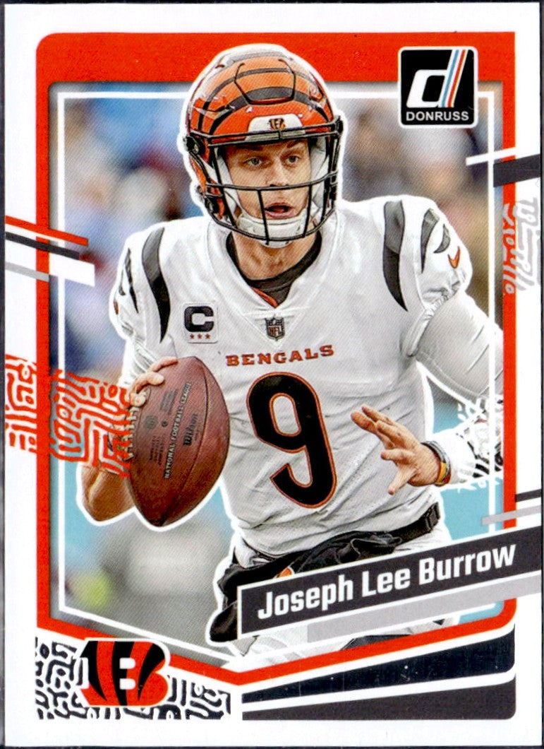 Joseph Lee Burrow 2023 Donruss Full Name Variation #57-1