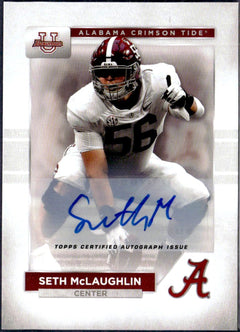 Seth Mclaughlin RC 2023 Bowman U Alabama Rookie Auto #21-1