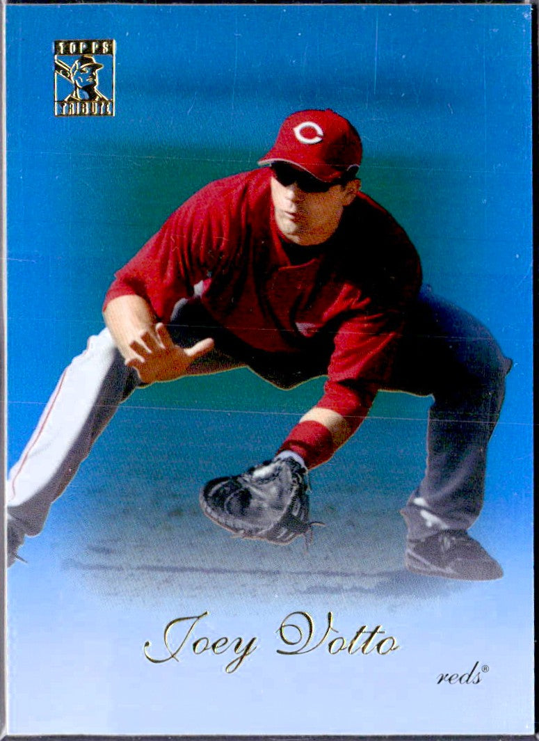 Joey Votto 2009 Topps Tribute Refractor SP 16/219-1