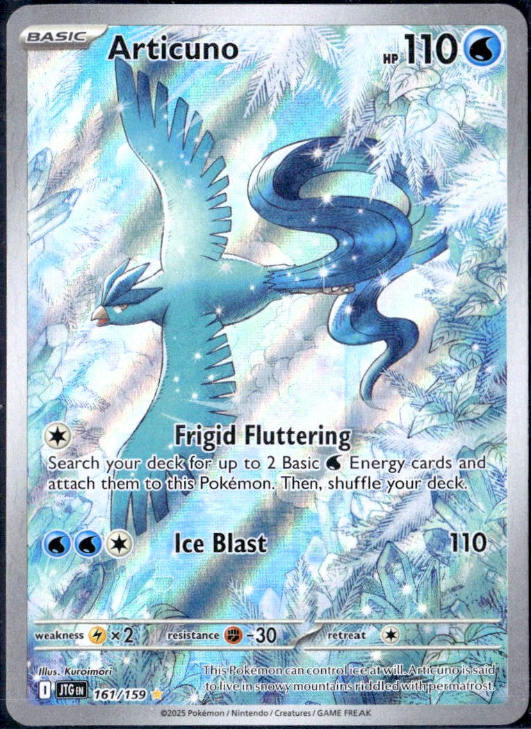 Articuno 2025 Pokemon Journey Together Full Art #161/159