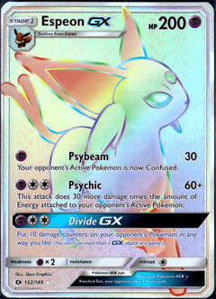 Espeon GX 2017 Pokemon Sun & Moon Secret Rare #152/149-1