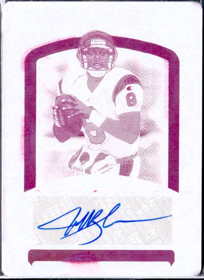 Jeff Blake 2024 National Treasures Printing Plate Auto SP 1/1-1