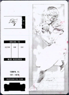Mike Evans 2018 Panini Plates & Patches Contenders Printing Plate SP 1/1-1