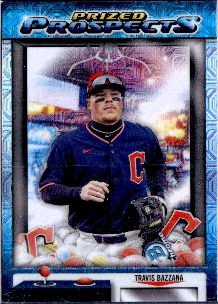 Travis Bazzana Rc 2025 Bowman Chrome Mega Box Prized Prospects Rookie-1