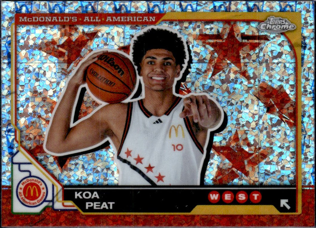 Koa Peat RC 2025 Topps Chrome Mcdonald's All American Mcflurry Refractor Rookie #51