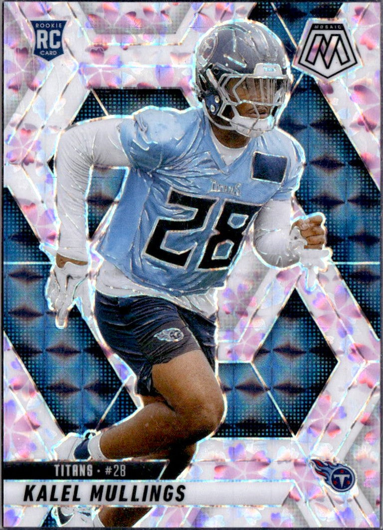 Kalel Mullings RC 2025 Panini Mosaic Cherry Blossom Choice Rookie SP 11/20