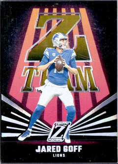 Jared Goff 2023 Panini Zenith Gold Z Team SP 3/10-1