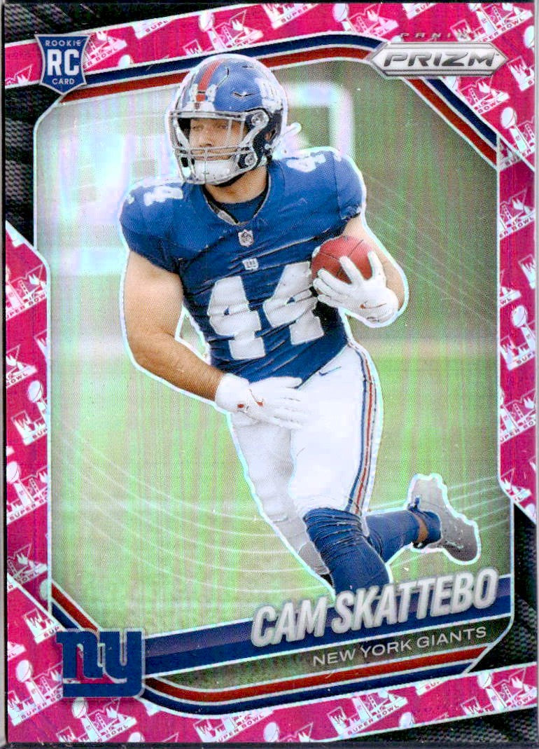 Cam Skattebo RC 2025 Panini Prizm Super Bowl Foil Rookie SP 37/60