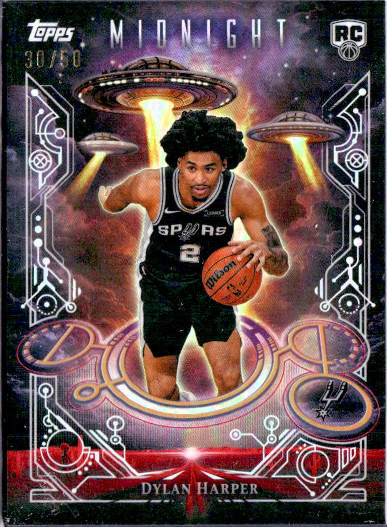 Dylan Harper RC 2025-26 Topps Midnight Summer Solstice Daydreamers Rookie SP 30/50