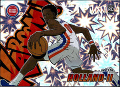Ron Holland II RC 2024-25 Panini Crown Royale Horizontal Kaboom! Rookie SSP #27-1