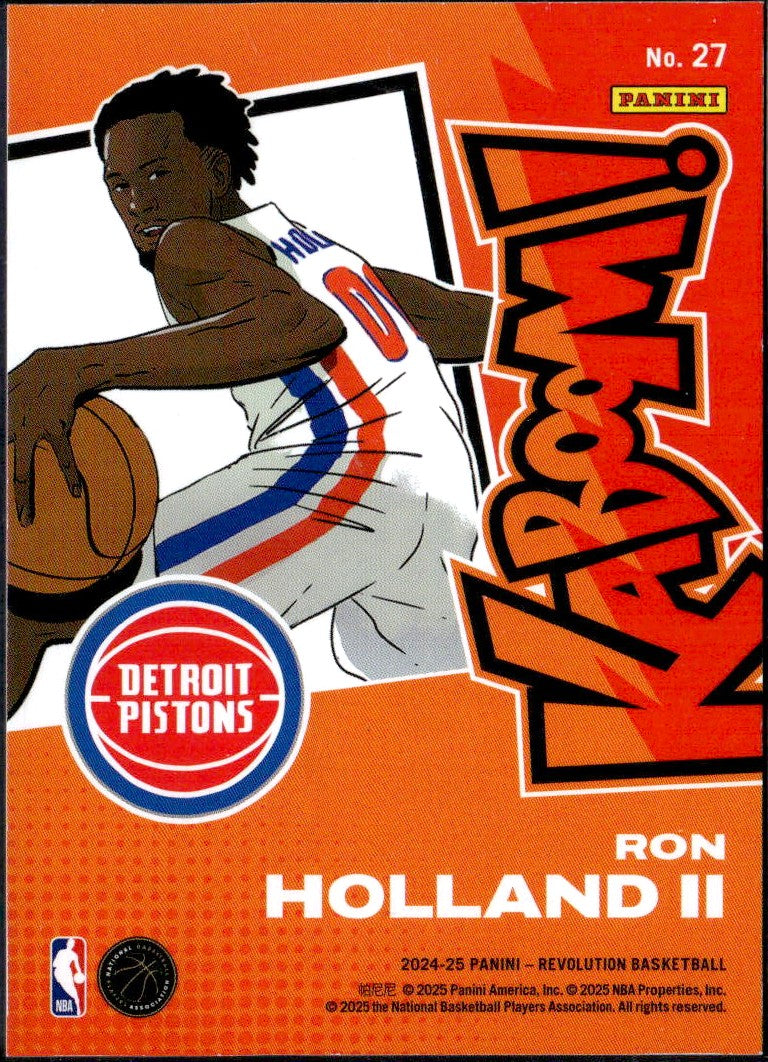 Ron Holland II RC 2024-25 Panini Crown Royale Horizontal Kaboom! Rookie SSP #27-2