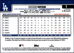 Shohei Ohtani 2025 Topps Chrome Sapphire Edition #1-2
