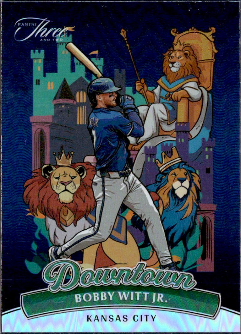 Bobby Witt Jr 2024 Panini Three And Two Downtown! SSP #1