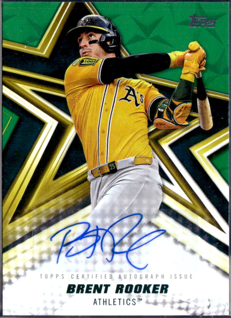Brent Rooker 2026 Topps Green Stars Auto SP 22/99