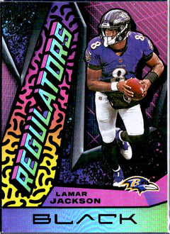 Lamar Jackson 2021 Panini Black Regulators SSP-1