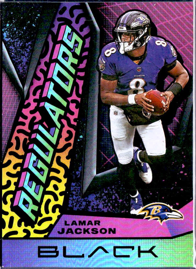 Lamar Jackson 2021 Panini Black Regulators SSP-1