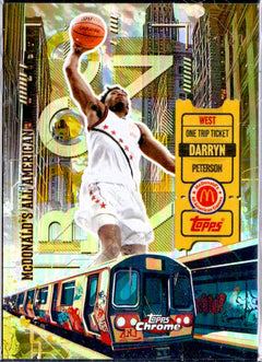 Darryn Peterson RC 2025 Topps Chrome Mcdonald's All American Gold One Trip Ticket Rookie SP 44/50-1