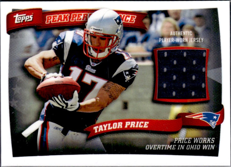 Taylor Price RC 2010 Topps Peak Performance Rookie Jersey Patch-1