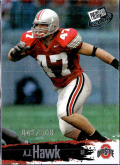 Aj Hawk RC 2006 Press Pass Holo Rookie SP 42/500-1