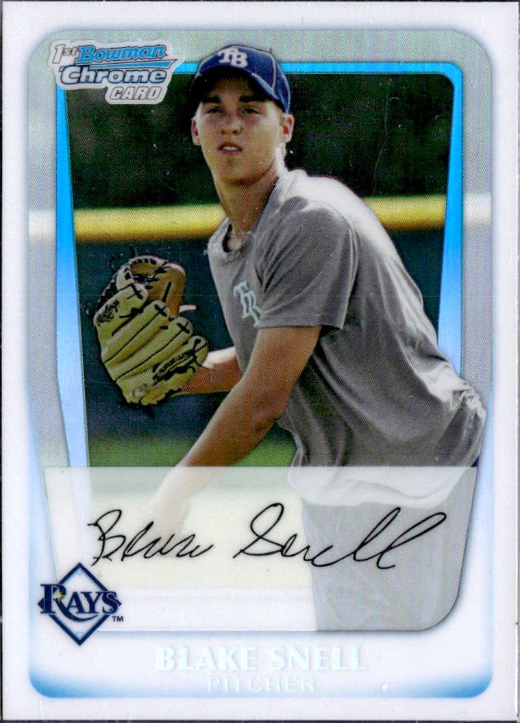 Blake Snell RC 2011 1st Bowman Chrome Refractor Prospect Rookie