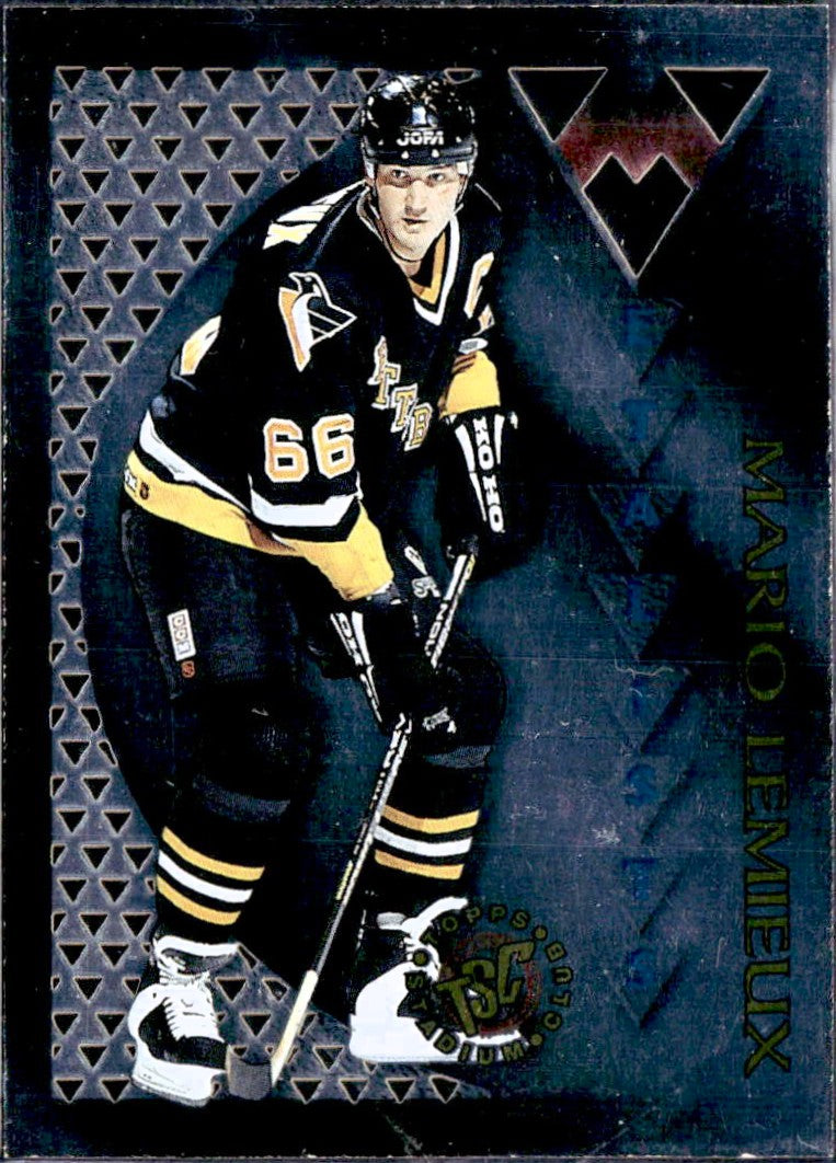 Mario Lemieux 1996-97 Topps Stadium Club Hockey Metalists