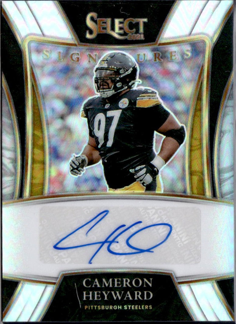 Cameron Heyward 2021 Panini Select Silver Signature Selections Auto-1