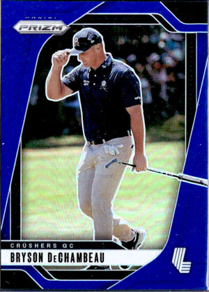 Bryson Dechambeau 2025 Panini Prizm Liv Golf Blue SP 55/99