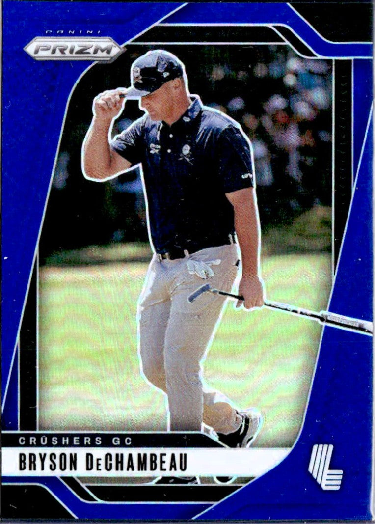 Bryson Dechambeau 2025 Panini Prizm Liv Golf Blue SP 55/99