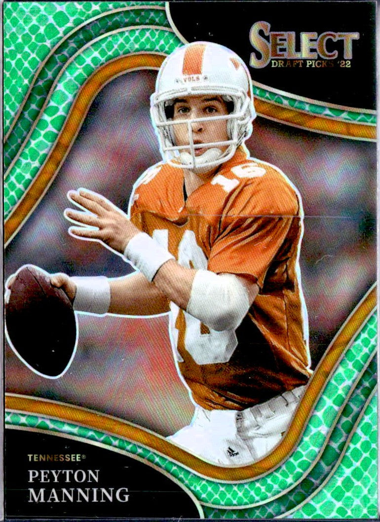 Peyton Manning 2022 Panini Select Draft Field Level Dragon Scale Prizm #161