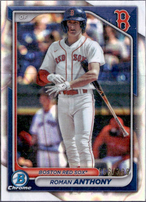 Roman Anthony RC 2024 Bowman Chrome Lava Refractor Prospect Rookie SP 66/399