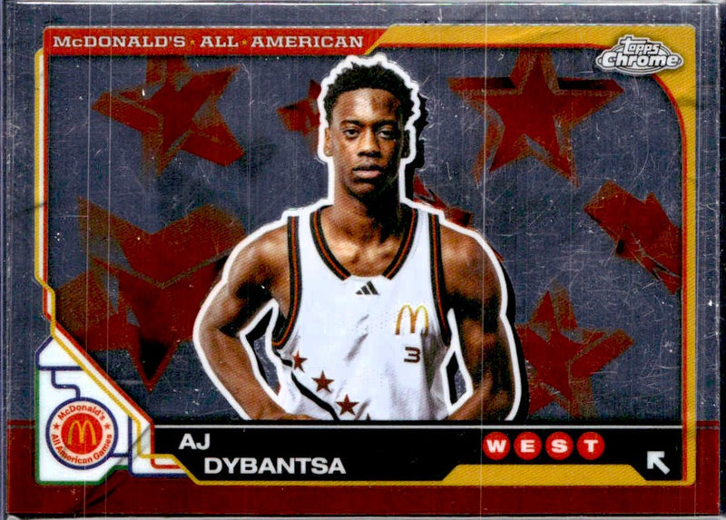 Aj Dybantsa RC 2025 Topps Chrome Mcdonald's All American Rookie #45-1