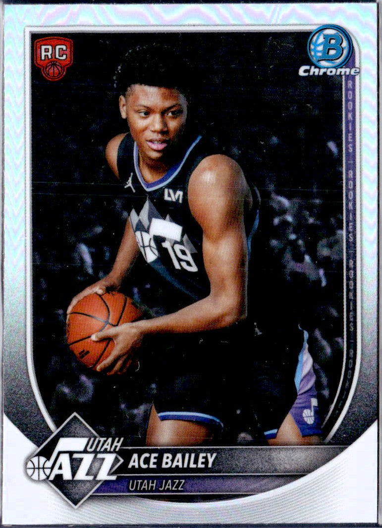 Ace Bailey RC 2025-26 Bowman Chrome Red Rookie Badge
