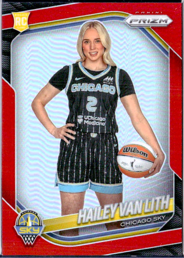 Hailey Van Lith RC 2025 Panini Prizm WNBA Red Rookie SP 225/299-1