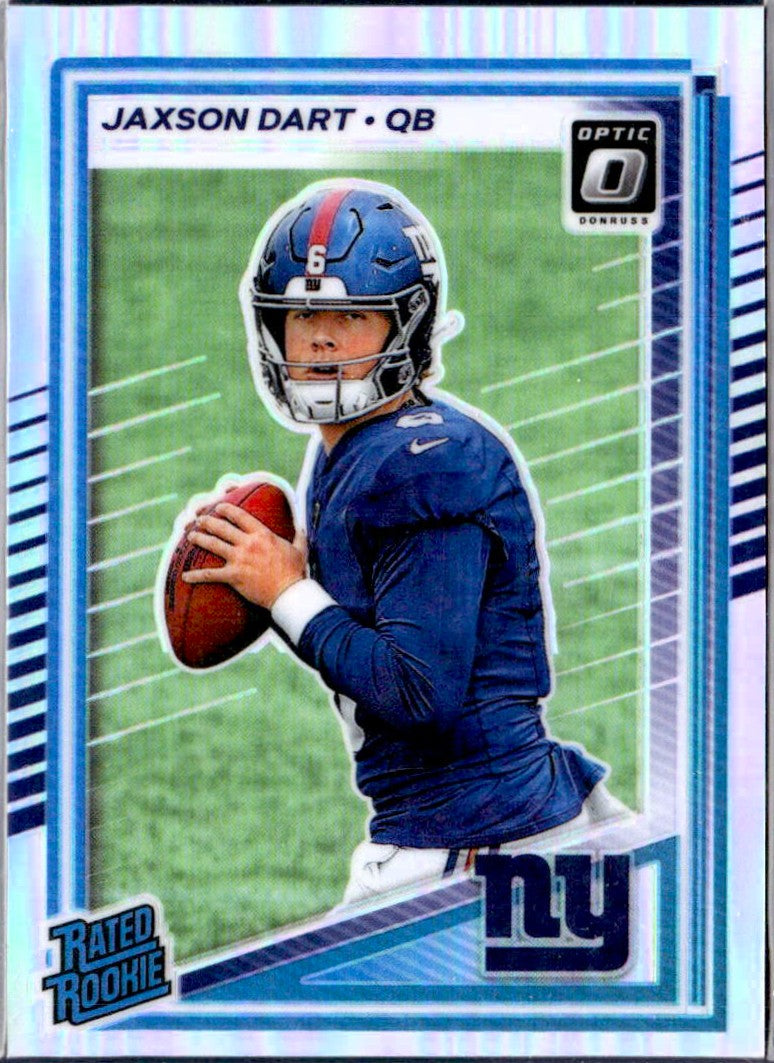 Jaxson Dart RC 2025 Donruss Optic Holo Prizm Rated Rookie #273-1