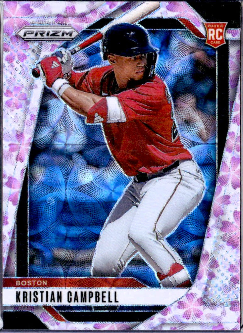 Kristian Campbell RC 2025 Panini Prizm Cherry Blossom Choice Rookie SP 5/20