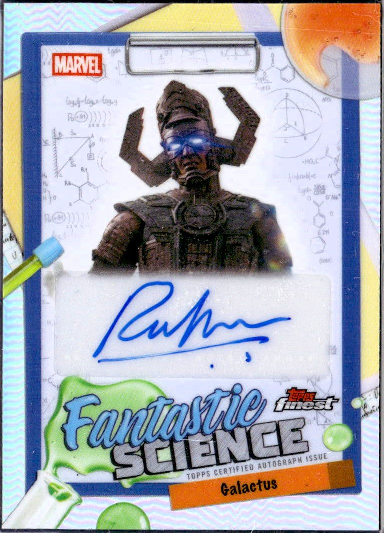 Ralph Ineson As Galactus 2026 Topps Finest Marvel Fantastic Four 65th Anniversary Auto