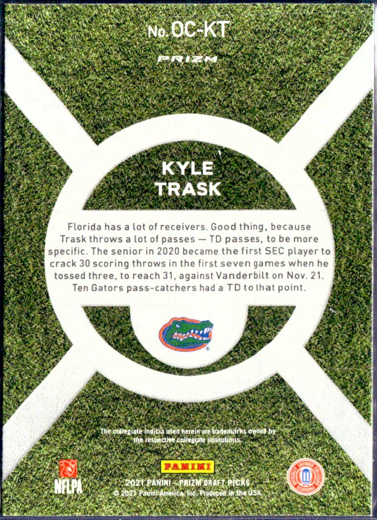 Kyle Trask RC 2021 Panini Prizm Draft On Campus Rookie Case Hit SSP-2