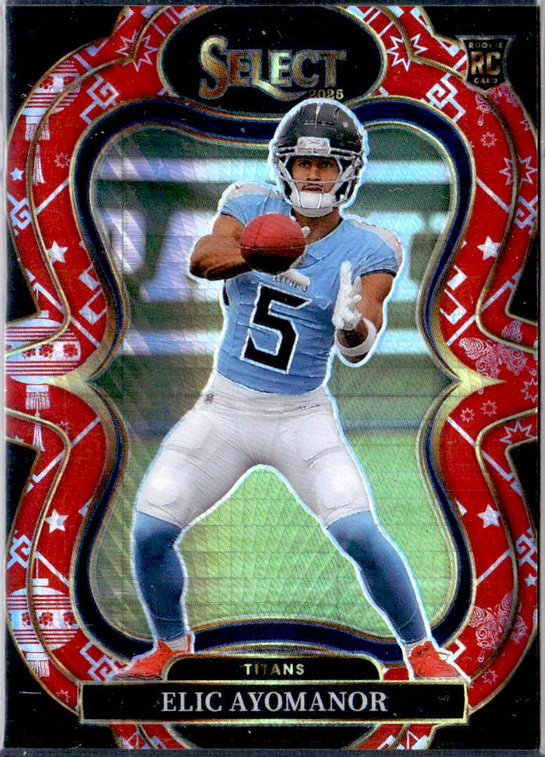 Elic Ayomanor RC 2025 Panini Select Suite Level Lucky Envelope Prizm Rookie SP 1/8