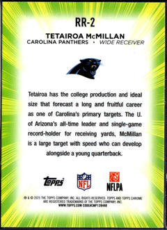Tetairoa Mcmillan RC 2025 Topps Chrome Radiating Rookie Case Hit SSP-2