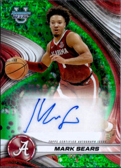 Mark Sears RC 2024 Bowman U Best Green Mini Diamond Rookie Auto SP 15/99-1