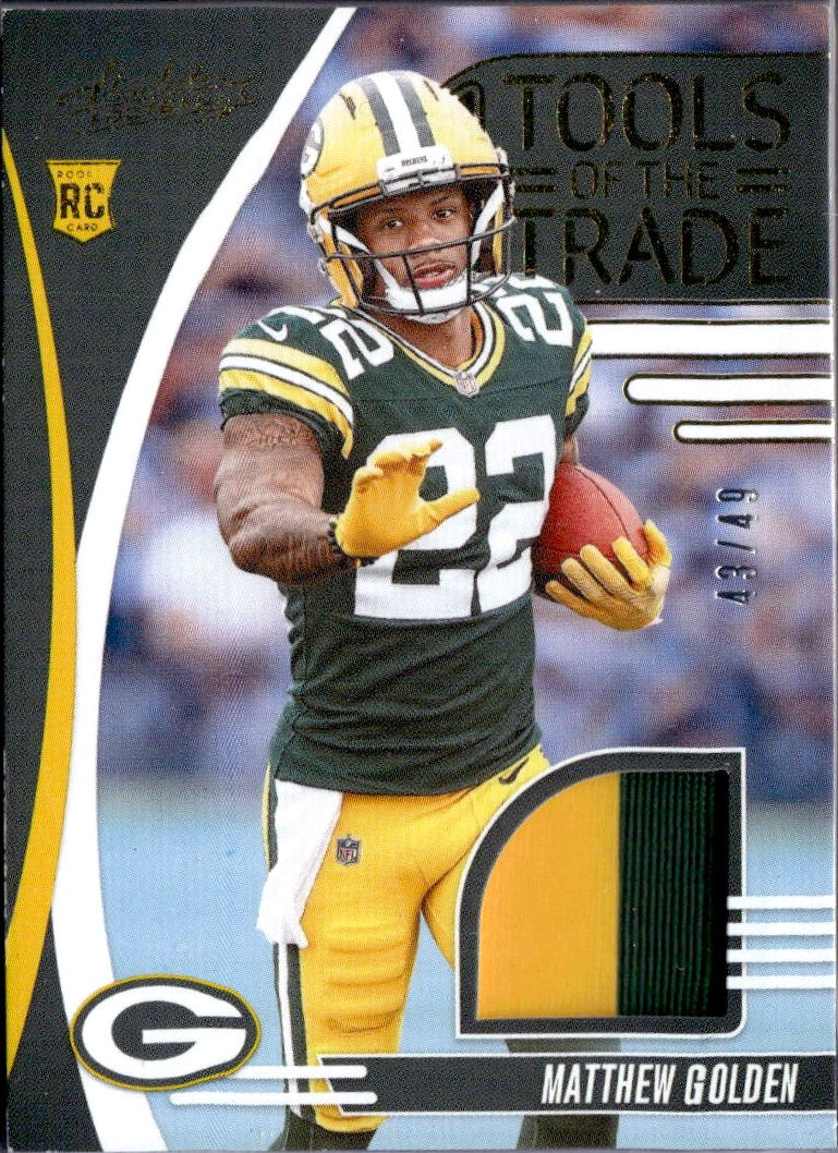 Matthew Golden RC 2025 Panini Absolute Tools Of The Trade Rookie Patch SP 43/49-1