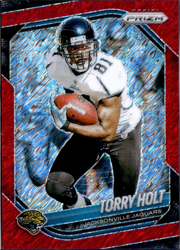 Torry Holt 2025 Panini Prizm Red Shimmer SP 17/49