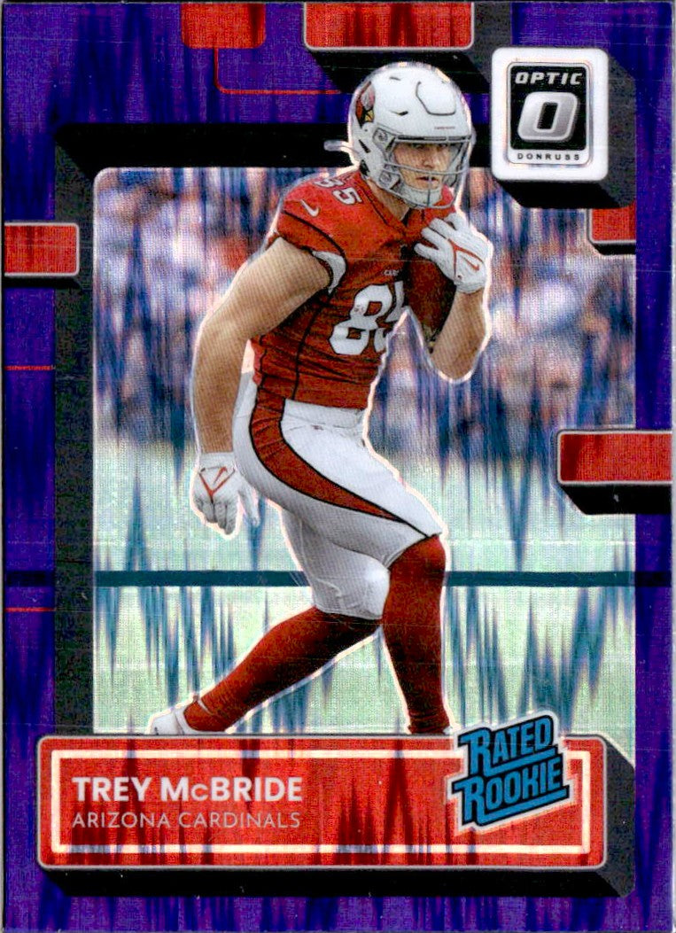 Trey Mcbride RC 2022 Donruss Optic Purple Shock Rated Rookie #237