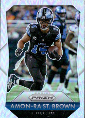 Amon-Ra St Brown 2025 Panini Prizm Throwback Silver #5